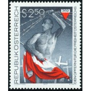 VAR3/S Österreich Austria  Nº 1388   1977  Homenaje a la víctimas por la libertad nacional Lujo