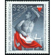 VAR3/S Österreich Austria  Nº 1388   1977  Homenaje a la víctimas por la libertad nacional Lujo