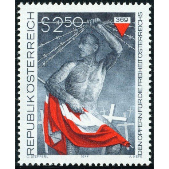 VAR3/S Österreich Austria  Nº 1388   1977  Homenaje a la víctimas por la libertad nacional Lujo