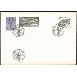 Suecia Sweden SPD FDC 1057/59 1979 Vida silvestre Animales acuáticos Sobre primer día Suecia Sweden SPD FDC 1057/59 1979 Vida silvestre Animales acuáticos Sobre primer día