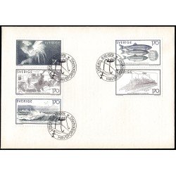 Suecia Sweden SPD FDC 1060/64 1979 Investigación marina sobre el arenque Sobre primer día Suecia Sweden SPD FDC 1060/64 1979 Investigación marina sobre el arenque Sobre primer día