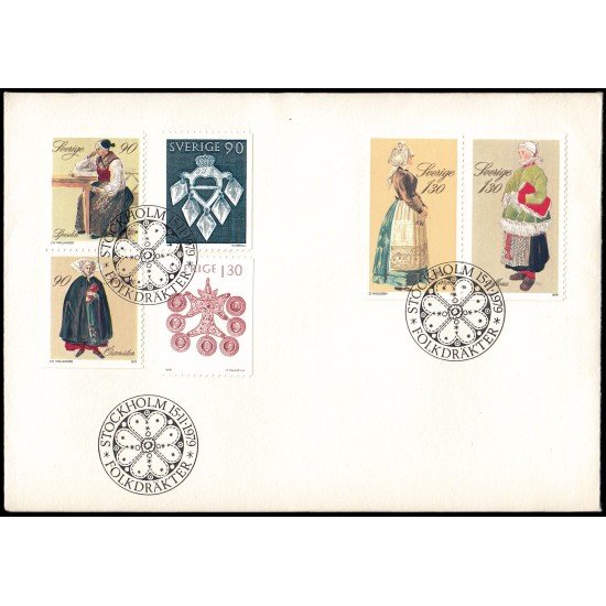 Suecia Sweden SPD FDC 1069/74 1979 Joyas y costumbres folclóricas Sobre primer día Suecia Sweden SPD FDC 1069/74 1979 Joyas y costumbres folclóricas Sobre primer día