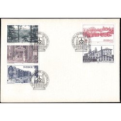 Suecia Sweden SPD FDC 1090/94 1980 Turismo Halsingland Sobre primer día Suecia Sweden SPD FDC 1090/94 1980 Turismo Halsingland Sobre primer día