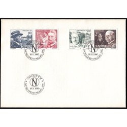 Suecia Sweden SPD FDC 1110/13 1980 Galardonados con el premio Nobel de 1920 Sobre primer día Suecia Sweden SPD FDC 1110/13 1980 Galardonados con el premio Nobel de 1920 Sobre primer día