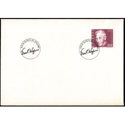 Suecia Sweden SPD FDC 1116 1981 100 aniv. del nacimiento del político Ernst Wigforss Sobre primer día Suecia Sweden SPD FDC 1116 1981 100 aniv. del nacimiento del político Ernst Wigforss Sobre primer día