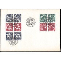Suecia Sweden SPD FDC 1117/21 1981 Mitología Nórdica Sobre primer día Suecia Sweden SPD FDC 1117/21 1981 Mitología Nórdica Sobre primer día