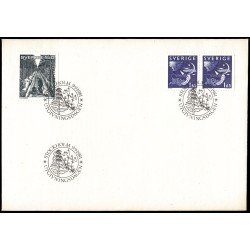 Suecia Sweden SPD FDC 1142a/43 1981 Día y noche, Invitado de la realidad escrito por Par Lagerkvist Sobre primer día Suecia Sweden SPD FDC 1142a/43 1981 Día y noche, Invitado de la realidad escrito por Par Lagerkvist Sobre primer día