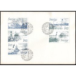 Suecia Sweden SPD FDC 1178/82 1982 Nuevas señales de balizamiento marítimo Sobre primer día Suecia Sweden SPD FDC 1178/82 1982 Nuevas señales de balizamiento marítimo Sobre primer día