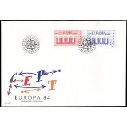 Suecia Sweden SPD FDC 1252/53 1984 Europa 25 aniv. de la C.E.P.T. Sobre primer día Suecia Sweden SPD FDC 1252/53 1984 Europa 25 aniv. de la C.E.P.T. Sobre primer día