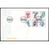Suecia Sweden SPD FDC 1264/69 1984 Exportaciones suecas Sobre primer día