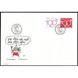 Suecia Sweden SPD FDC 1280/81 1984 Centenario de la Asociación Frederika Bremer por los derechos de la mujer Sobre primer día Suecia Sweden SPD FDC 1280/81 1984 Centenario de la Asociación Frederika Bremer por los derechos de la mujer Sobre primer día