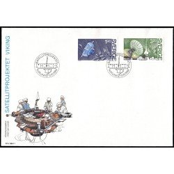 Suecia Sweden SPD FDC 1287/88 1984 Proyecto de satélite Viking Sobre primer día Suecia Sweden SPD FDC 1287/88 1984 Proyecto de satélite Viking Sobre primer día