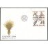 Suecia Sweden SPD FDC 1289/92 1984 Navidad Aves de invierno Sobre primer día