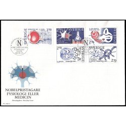 Suecia Sweden SPD FDC 1293/97 1984 Galardonados con el premio Nobel de fisiología y medicina Sobre primer día Suecia Sweden SPD FDC 1293/97 1984 Galardonados con el premio Nobel de fisiología y medicina Sobre primer día