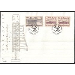 Suecia Sweden SPD FDC 1310/11a 1985 Año europeo de la música Antiguos instrumentos musicales Sobre primer día Suecia Sweden SPD FDC 1310/11a 1985 Año europeo de la música Antiguos instrumentos musicales Sobre primer día