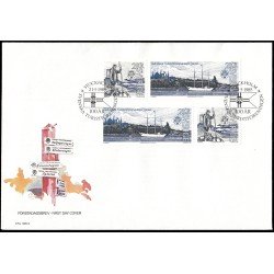 Suecia Sweden SPD FDC 1320a/21a 1985 Centenario de la Federación sueca de turismo Sobre primer día Suecia Sweden SPD FDC 1320a/21a 1985 Centenario de la Federación sueca de turismo Sobre primer día