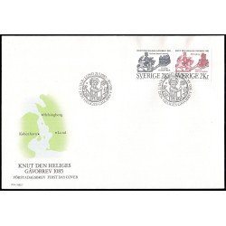 Suecia Sweden SPD FDC 1322a 1985 900 aniv. de la escritura de donación de San Canuto a Lund Sobre primer día Suecia Sweden SPD FDC 1322a 1985 900 aniv. de la escritura de donación de San Canuto a Lund Sobre primer día