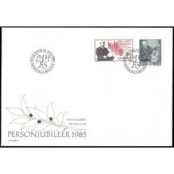 Suecia Sweden SPD FDC 1331/32 1985 100 aniv. del nacimiento de Per Albin Hansson y Birger Sjoberg Sobre primer día Suecia Sweden SPD FDC 1331/32 1985 100 aniv. del nacimiento de Per Albin Hansson y Birger Sjoberg Sobre primer día