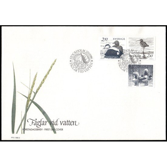 Suecia Sweden SPD FDC 1354a/56 1986 Aves acuáticas Sobre primer día Suecia Sweden SPD FDC 1354a/56 1986 Aves acuáticas Sobre primer día