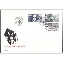 Suecia Sweden SPD FDC 1425/27 1987 Al servicio de la humanidad Sobre primer día Suecia Sweden SPD FDC 1425/27 1987 Al servicio de la humanidad Sobre primer día