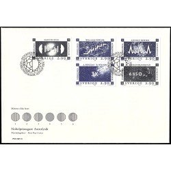 Suecia Sweden SPD FDC 1439/43 1987 Galardonados con el premio Nobel en astrofísica Sobre primer día Suecia Sweden SPD FDC 1439/43 1987 Galardonados con el premio Nobel en astrofísica Sobre primer día