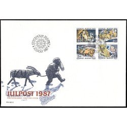 Suecia Sweden SPD FDC 1444/47 1987 Navidad Creencias en el mundo rural Sobre primer día Suecia Sweden SPD FDC 1444/47 1987 Navidad Creencias en el mundo rural Sobre primer día