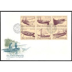Suecia Sweden SPD FDC 1449/54 1988 Barcos y embarcaciones Sobre primer día Suecia Sweden SPD FDC 1449/54 1988 Barcos y embarcaciones Sobre primer día