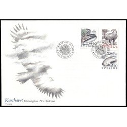 Suecia Sweden SPD FDC 1455/57 1988 Fauna costera Sobre primer día Suecia Sweden SPD FDC 1455/57 1988 Fauna costera Sobre primer día