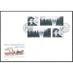 Suecia Sweden SPD FDC 1487/88 1988 Centenario del nacimiento de Dan Andersson poeta y escritor Sobre primer día Suecia Sweden SPD FDC 1487/88 1988 Centenario del nacimiento de Dan Andersson poeta y escritor Sobre primer día