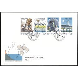 Suecia Sweden SPD FDC 1492/95 1988 Galardonados con el premio Nobel de química Sobre primer día Suecia Sweden SPD FDC 1492/95 1988 Galardonados con el premio Nobel de química Sobre primer día