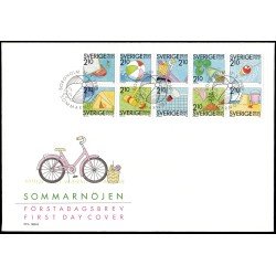 Suecia Sweden SPD FDC 1524/33 1989 Los placeres del verano Sobre primer día Suecia Sweden SPD FDC 1524/33 1989 Los placeres del verano Sobre primer día