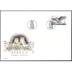 Suecia Sweden SPD FDC 1547 1989 Fauna Búho real Sobre primer día Suecia Sweden SPD FDC 1547 1989 Fauna Búho real Sobre primer día