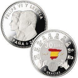 España 2020 30 Euros de plata 30€ Héroes del Covid Color España 2020 30 Euros de plata 30€ Héroes del Covid Color