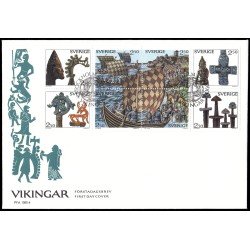 Suecia Sweden SPD FDC 1575/82 1990 Vikingos Sobre primer día Suecia Sweden SPD FDC 1575/82 1990 Vikingos Sobre primer día