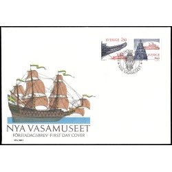 Suecia Sweden SPD FDC 1589/90 1990 Inauguración del nuevo Museo Wasa Sobre primer día Suecia Sweden SPD FDC 1589/90 1990 Inauguración del nuevo Museo Wasa Sobre primer día