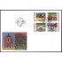 Suecia Sweden SPD FDC 2376/79 2004 Patrimonio mundial Villa minera de Falun Sobre primer día