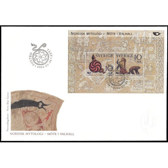 Suecia Sweden SPD FDC HB28 2004 Mitología nórdica Walhalla Sobre primer día Suecia Sweden SPD FDC HB28 2004 Mitología nórdica Walhalla Sobre primer día