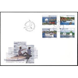 Suecia Sweden SPD FDC 2388/91 2004 El archipiélago de Stockholm Sobre primer día Suecia Sweden SPD FDC 2388/91 2004 El archipiélago de Stockholm Sobre primer día