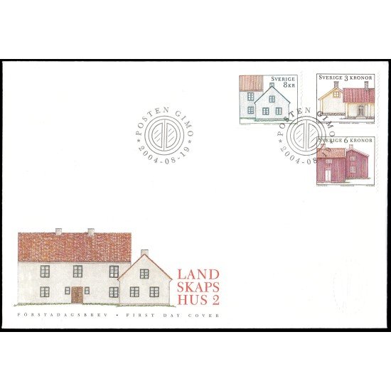 Suecia Sweden SPD FDC 2397/99 2004 Arquitectura Casas tradicionales Sobre primer día Suecia Sweden SPD FDC 2397/99 2004 Arquitectura Casas tradicionales Sobre primer día