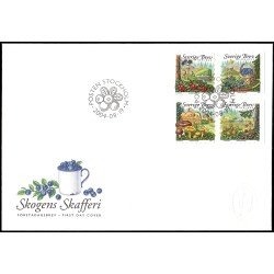 Suecia Sweden SPD FDC 2400/03 2004 Flora Bayas del bosque Sobre primer día Suecia Sweden SPD FDC 2400/03 2004 Flora Bayas del bosque Sobre primer día