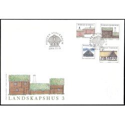 Suecia Sweden SPD FDC 2420/23 2004 Arquitectura Casas tradicionales Sobre primer día Suecia Sweden SPD FDC 2420/23 2004 Arquitectura Casas tradicionales Sobre primer día