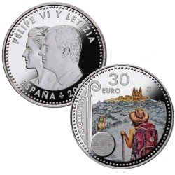 España 2021 30 Euros de plata 30€ Color Año Santo Xacobeo 21 – 22 España 2021 30 Euros de plata 30€ Color Año Santo Xacobeo 21 – 22