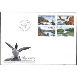 Suecia Sweden SPD FDC 2437/40 2005 Paisajes de la Alta costa de Norland Sobre primer día Suecia Sweden SPD FDC 2437/40 2005 Paisajes de la Alta costa de Norland Sobre primer día