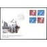 Suecia Sweden SPD FDC 2449/50 2005 Secrretario General de la ONU 1953-61 y bandera con emblema de la ONU Sobre primer día