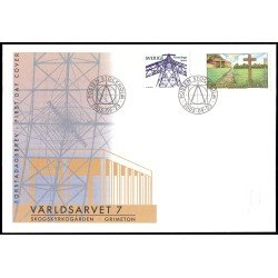 Suecia Sweden SPD FDC 2481/82 2005 Patrimonio mundial Estación de radio Grimeton Cementerio de Skogskirkogarden Sobre primer día Suecia Sweden SPD FDC 2481/82 2005 Patrimonio mundial Estación de radio Grimeton Cementerio de Skogskirkogarden Sobre primer día