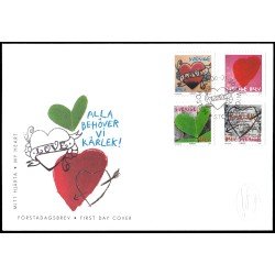 Suecia Sweden SPD FDC 2498/01 2006 San Valentín Mi corazón Sobre primer día Suecia Sweden SPD FDC 2498/01 2006 San Valentín Mi corazón Sobre primer día