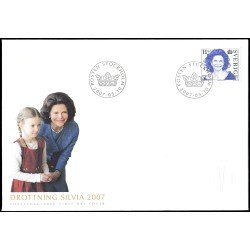 Suecia Sweden SPD FDC 2570 2007 Reina Silvia Sobre primer día Suecia Sweden SPD FDC 2570 2007 Reina Silvia Sobre primer día