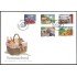 Suecia Sweden SPD FDC 2627/31 2008 Plato de langostas Gastronomía estival Sobre primer día