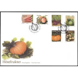 Suecia Sweden SPD FDC 2634/39 2008 Flora Legumbres y frutas de agricultura orgánica Sobre primer día Suecia Sweden SPD FDC 2634/39 2008 Flora Legumbres y frutas de agricultura orgánica Sobre primer día