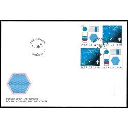 Suecia Sweden SPD FDC 2669/70 2009 Europa. Astronomía Sobre primer día Suecia Sweden SPD FDC 2669/70 2009 Europa. Astronomía Sobre primer día